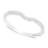 10 Cents 14 K White Gold Diamond Wedding Half Eternity Band Engagement Ring Studded With 20 Pcs Of G Color Vsi Diamonds